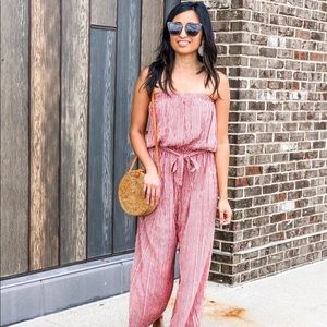 Strapless jumpsuit